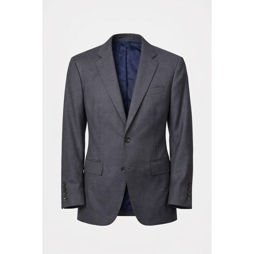 J.Crew Ludlow Blazer 38S Slim Gray 100% Wool American Woolen USA